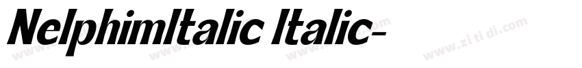 NelphimItalic Italic字体转换